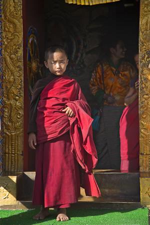 Monk in Waiting; Bumthang, Bhutan Monk in Waiting; Bumthang, Bhutan